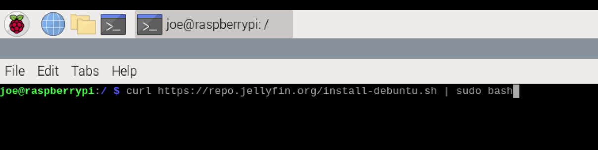 Jellyfin installation